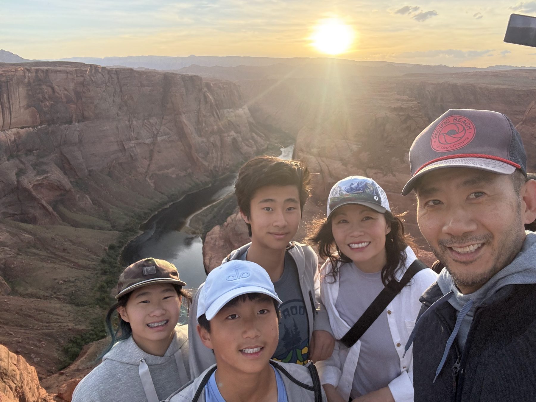Horseshoe Bend at sunset, Page, Arizona · 6:27 PM