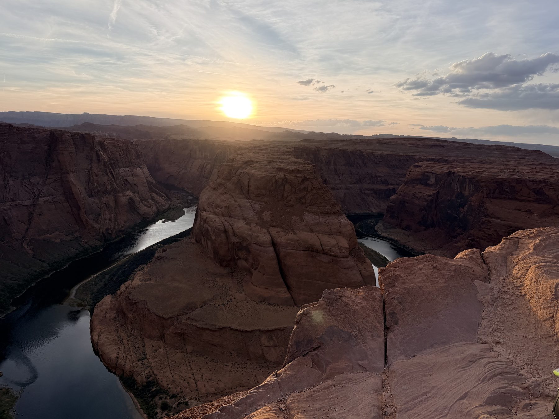 Horseshoe Bend at sunset, Page, Arizona · 6:29 PM