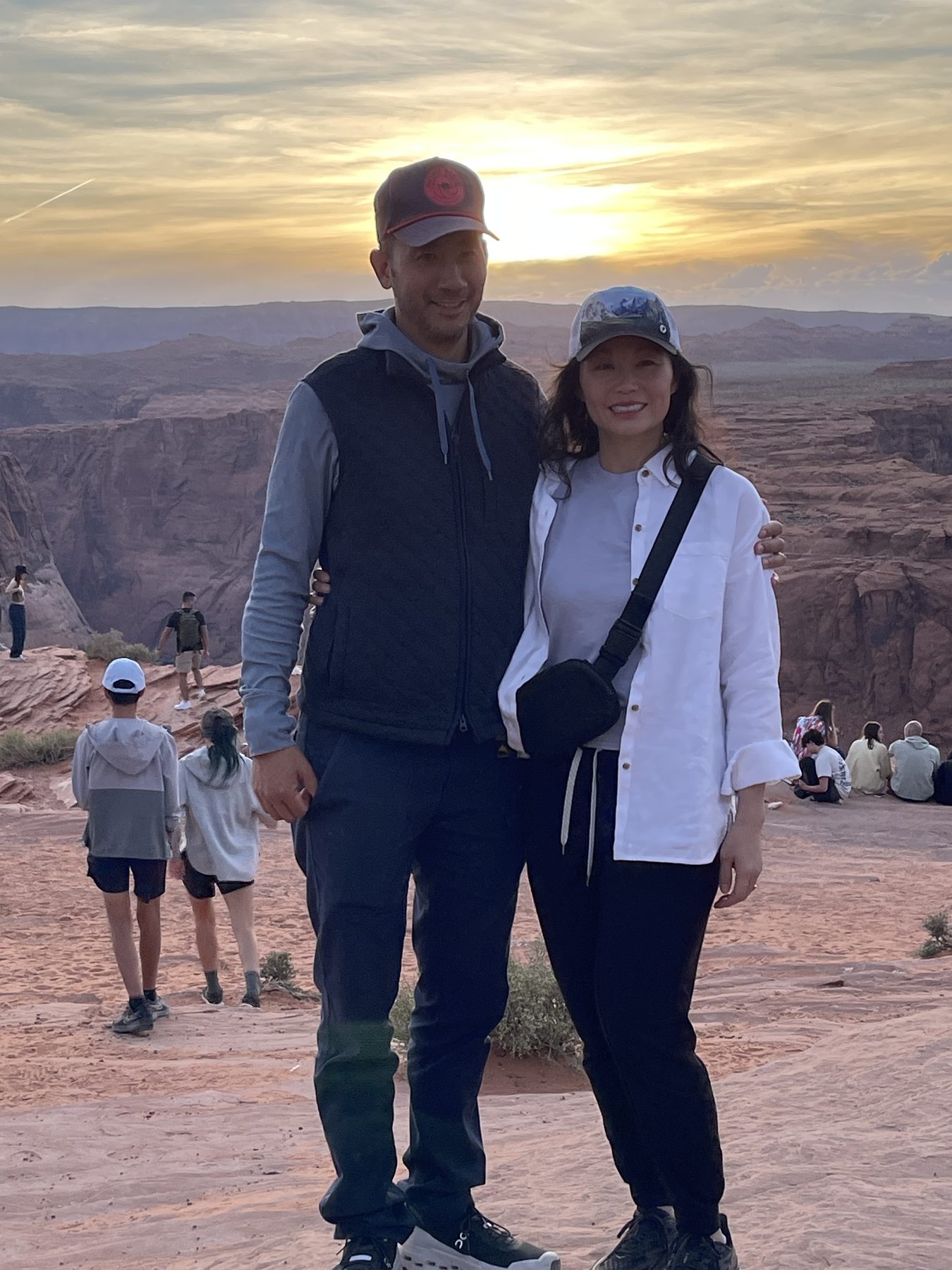 Horseshoe Bend at sunset, Page, Arizona · 7:40 PM